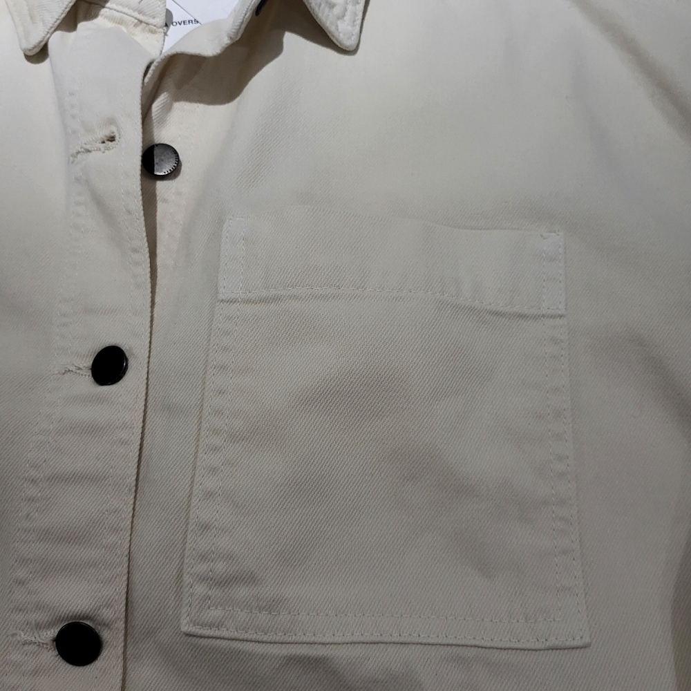 Zara Cream Button-Up Jacket - Picture 6 of 15